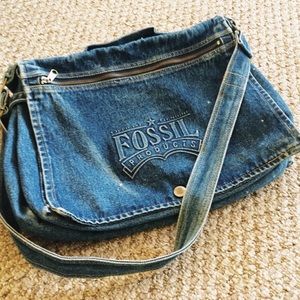 Jeans shoulder bag by FOSSIL