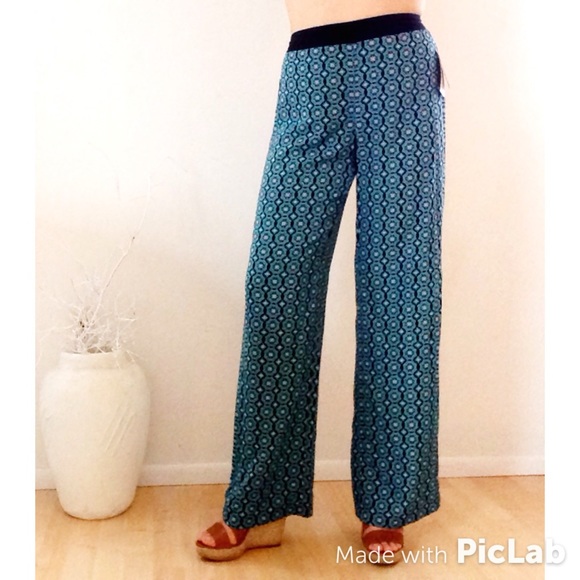 Teal palazzo pants - Picture 3 of 4