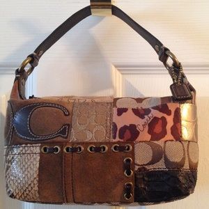 Coach f0793-40914 Top Handle Gallery Patchwork bag