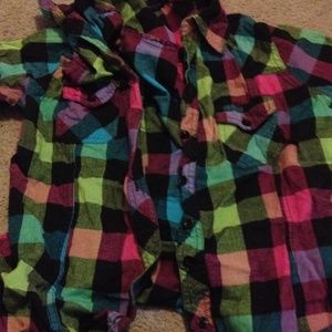 Plaid long sleeve shirt