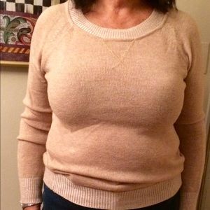 Wool blend oatmeal color sweater. Great condition!