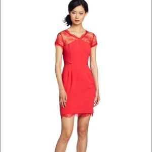 BCBGMAXAZRIA Nel lace cutout dress sz 6