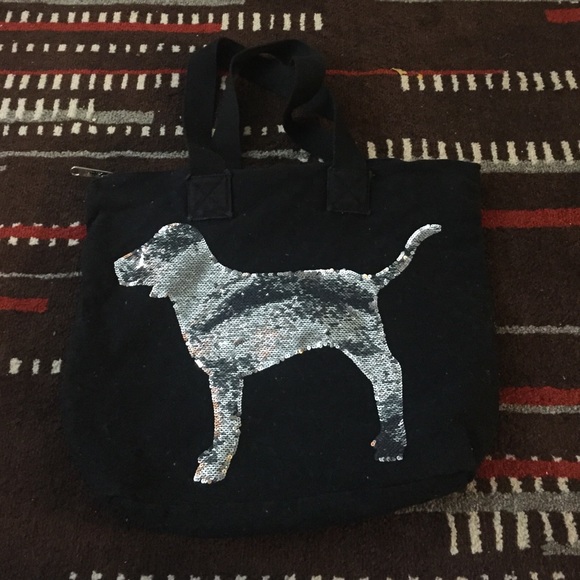 Pink dog tote
