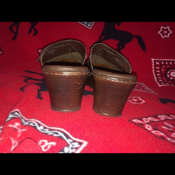 Nurture from Dillards Shoes Nuture Womens Brown Leather Clogs