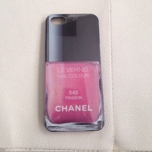 iPhone case 5/5s nail color vernis pink or red cc