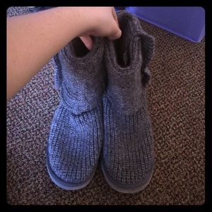 Gray knit UGGs