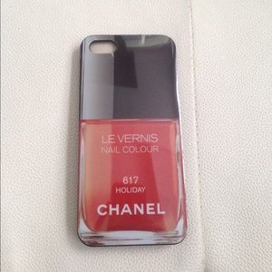 iPhone case 5/5s vernis pink deep red classic red