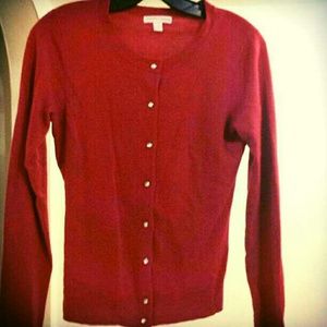 Adorable cherry red sweater