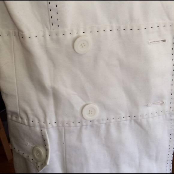 HEART MOON STAR white trench coat - Picture 4 of 4