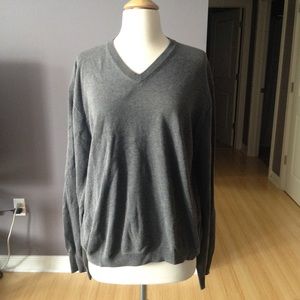 J Crew Gray 100% Cotton Men's Sweater
