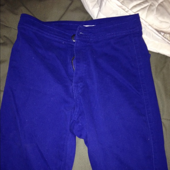 Highwaist navy blue pants - Picture 2 of 3