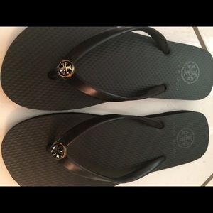 Tory Burch black flip flops