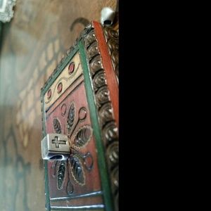 Pandora sterling silver Bible charm