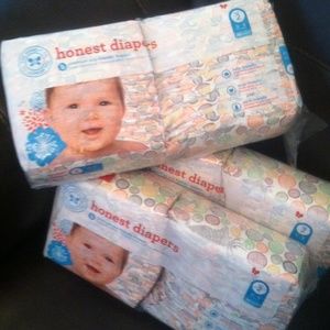 3- 40pack Size 2 Honest Diapers
