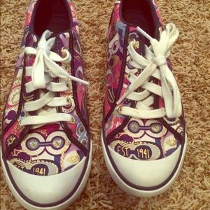 Coach POPPY sneakers and matching wallet!