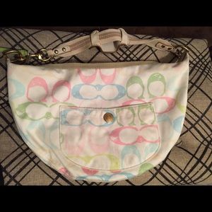 Coach Authentic Hamptons Scribble Hobo Purse