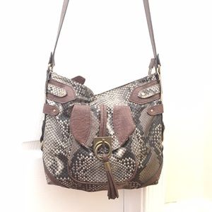 JESSICA SIMPSON Snake skin Crossbody Bag