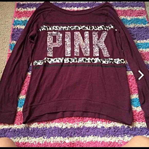 ! FINAL PRICE ! VS PINK BLING LONG SLEEVE