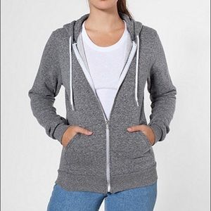 American Apparel Gray Salt & Pepper Hoodie