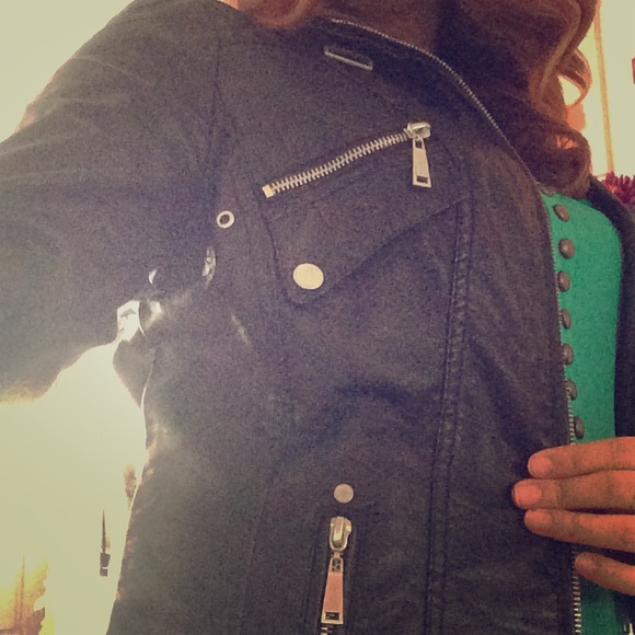 Faux leather black Jacket