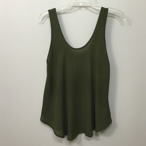 Army Green sleeveless shirt