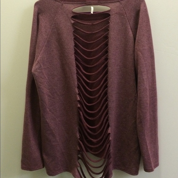 Back rilled sweater