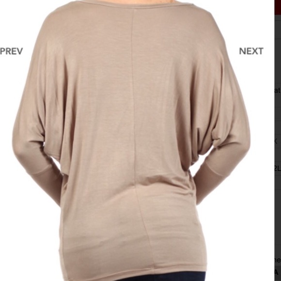 NWT Tan Batwing S, M, L - Picture 3 of 4