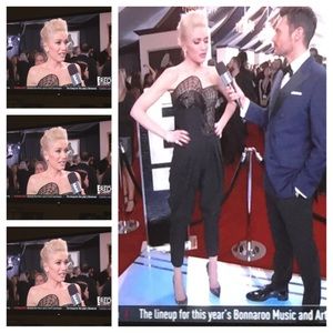 Gwen looks B-A-N-A-N-A-S in this romper