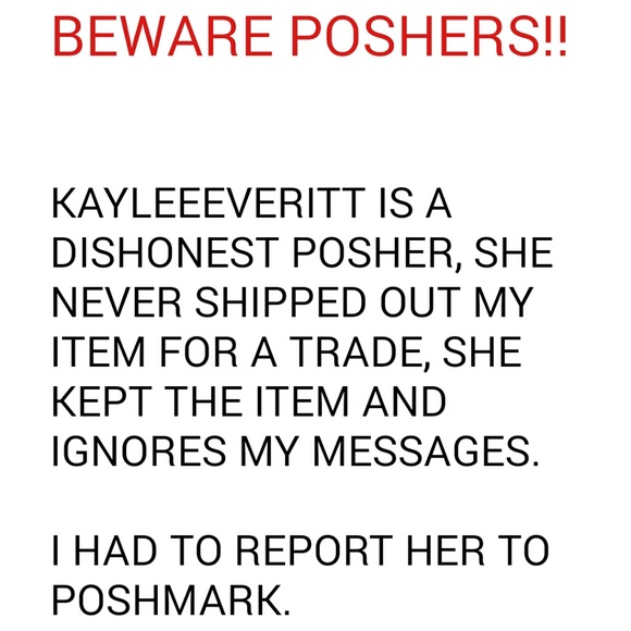 BEWARE POSHERS!