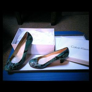 Calvin Klein Snakeskin heels