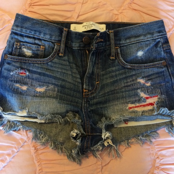 A&F Denim ripped shorts
