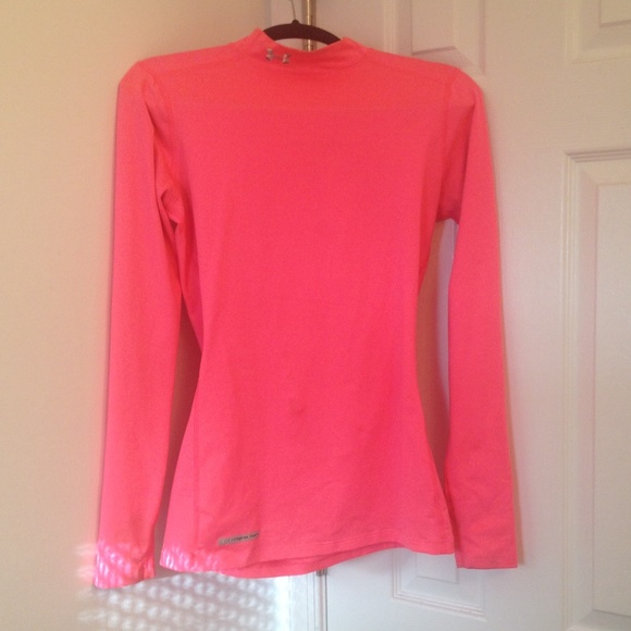 UNDER ARMOUR Coldgear fitted mock pink cerise