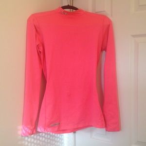 UNDER ARMOUR Coldgear fitted mock pink cerise