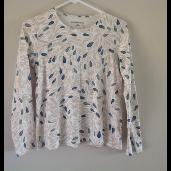 Croft & Barrow, Swirling Leaves Tee