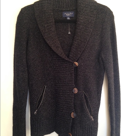 American Eagle charcoal cardigan