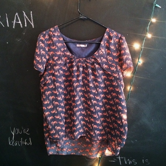 Chiffon Fox Top