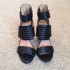 Stitched Tri-Strap Heels