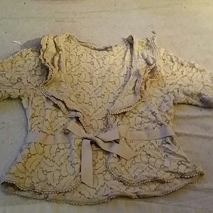 Lace beige 'cardigan'