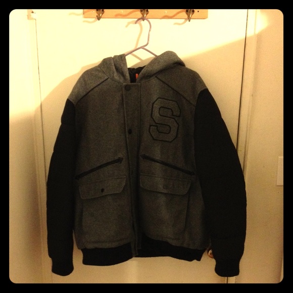 Sean John Wool Polyester Winter Coat