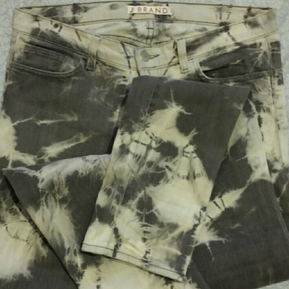Like🆕 J Brand "CULT" Tie Dye Low- Mid Rise Straight Leg Skinny Jeans Size 28 - Picture 4 of 5