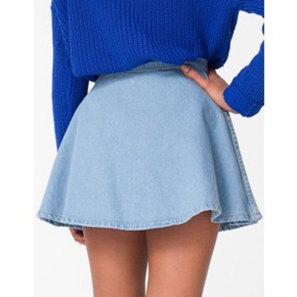Denim Circle Skirt