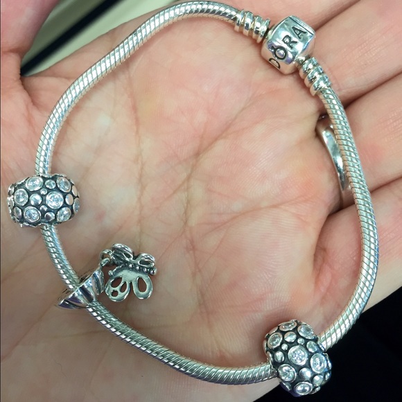 Pandora Jewelry - Pandora Bracelet with clips