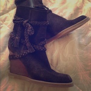 Suede ankle boots