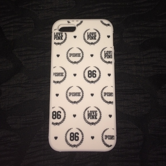 White PINK Iphone 5 Case