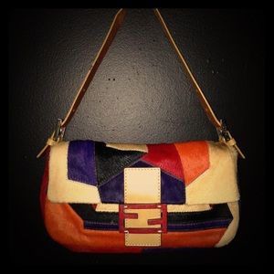 🎈Sold🎈Authentic Fendi Pony Hair  Baguette