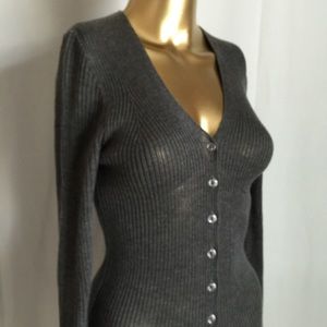 Gray cardigan