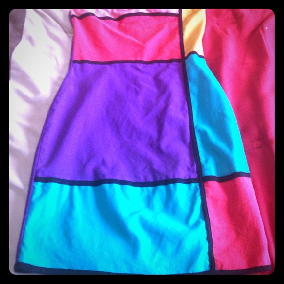 Forever 21 color block dress