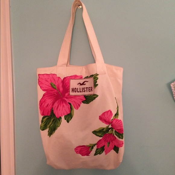 Hollister flower tote bag