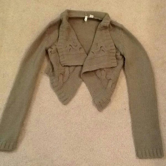 Anthropologie Moth Cropped Cardi