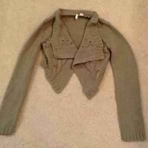 Anthropologie Moth Cropped Cardi